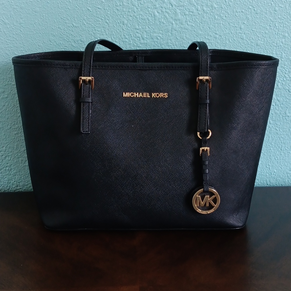 Michael Kors Black Leather Handbag